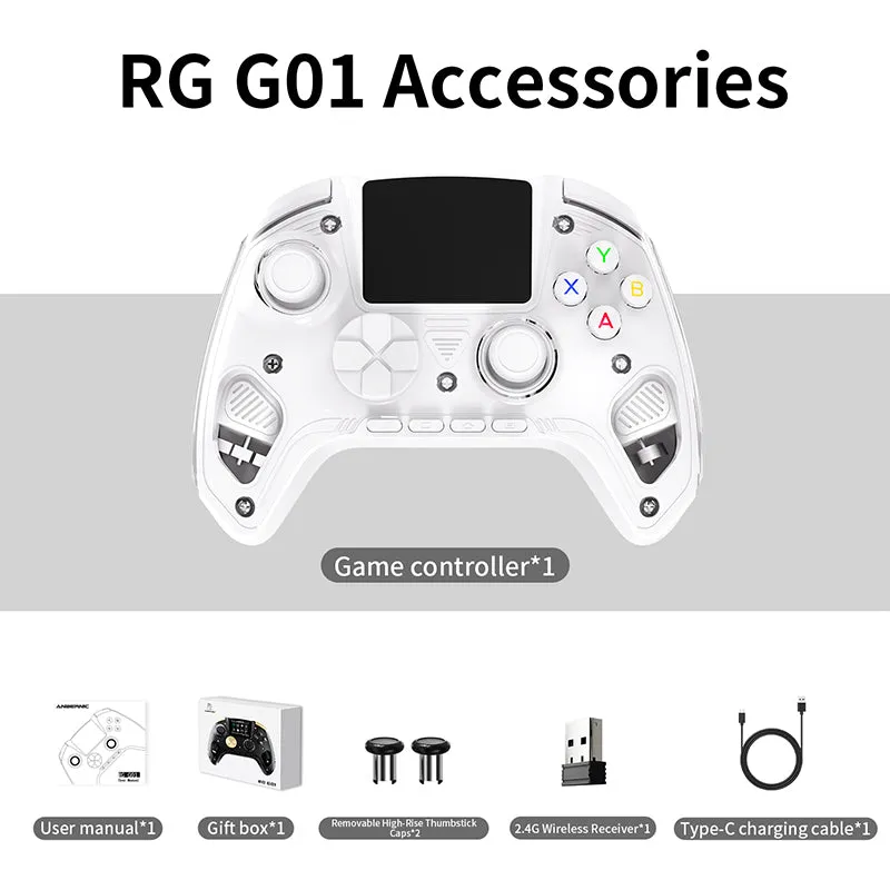 Anbernic RG G01 gamepad wireless cu ecran IPS