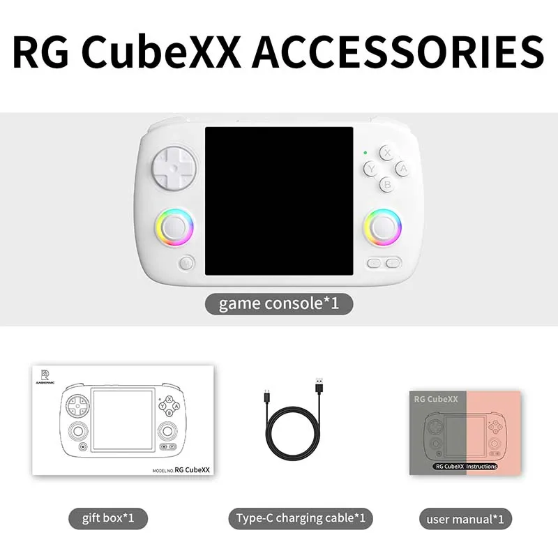 Anbernic RG CubeXX consolă portabilă Linux RGB