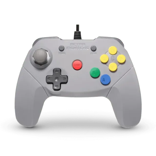 Retro Fighters Brawler64 Original v2 controller N64 gri