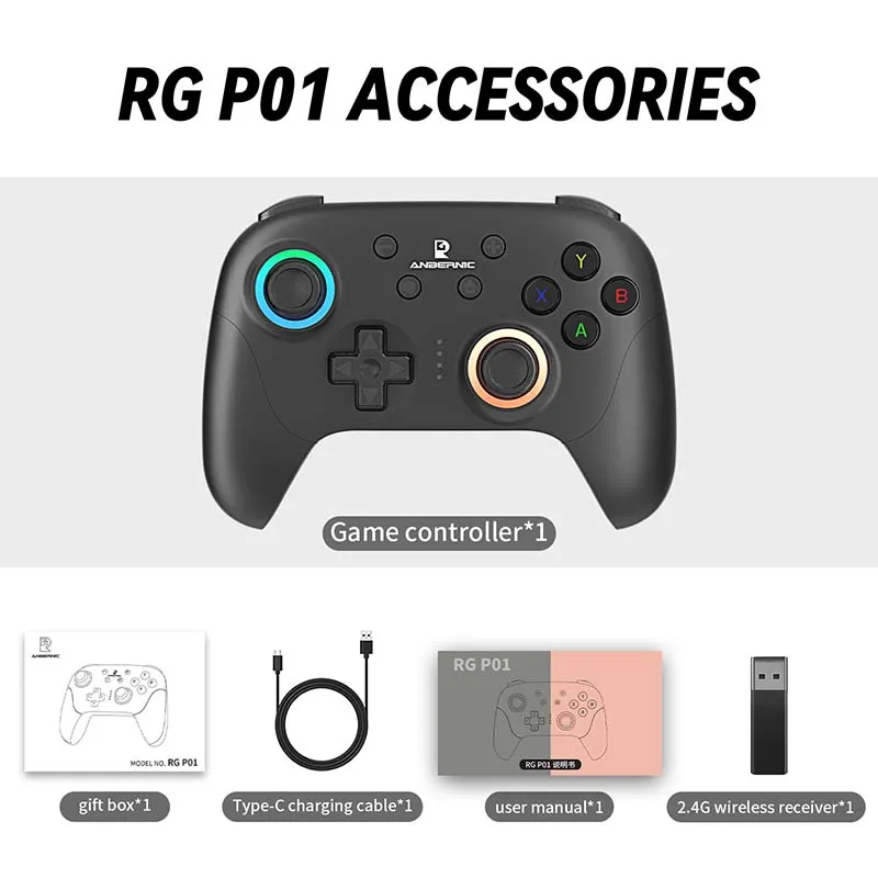 Anbernic RG P01 controller wireless Hall