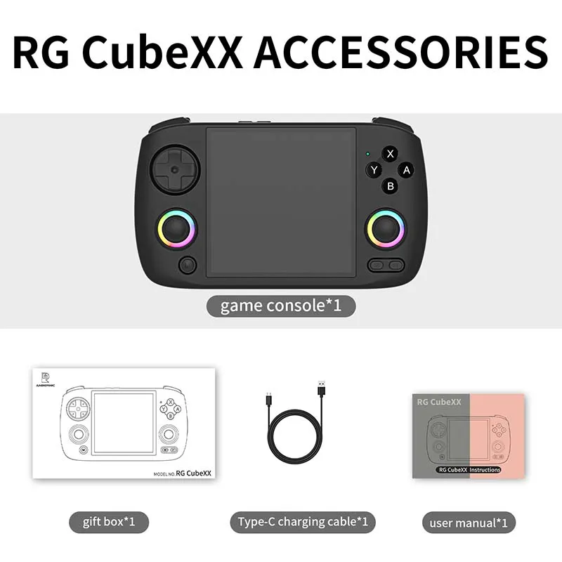 Anbernic RG CubeXX consolă portabilă Linux RGB