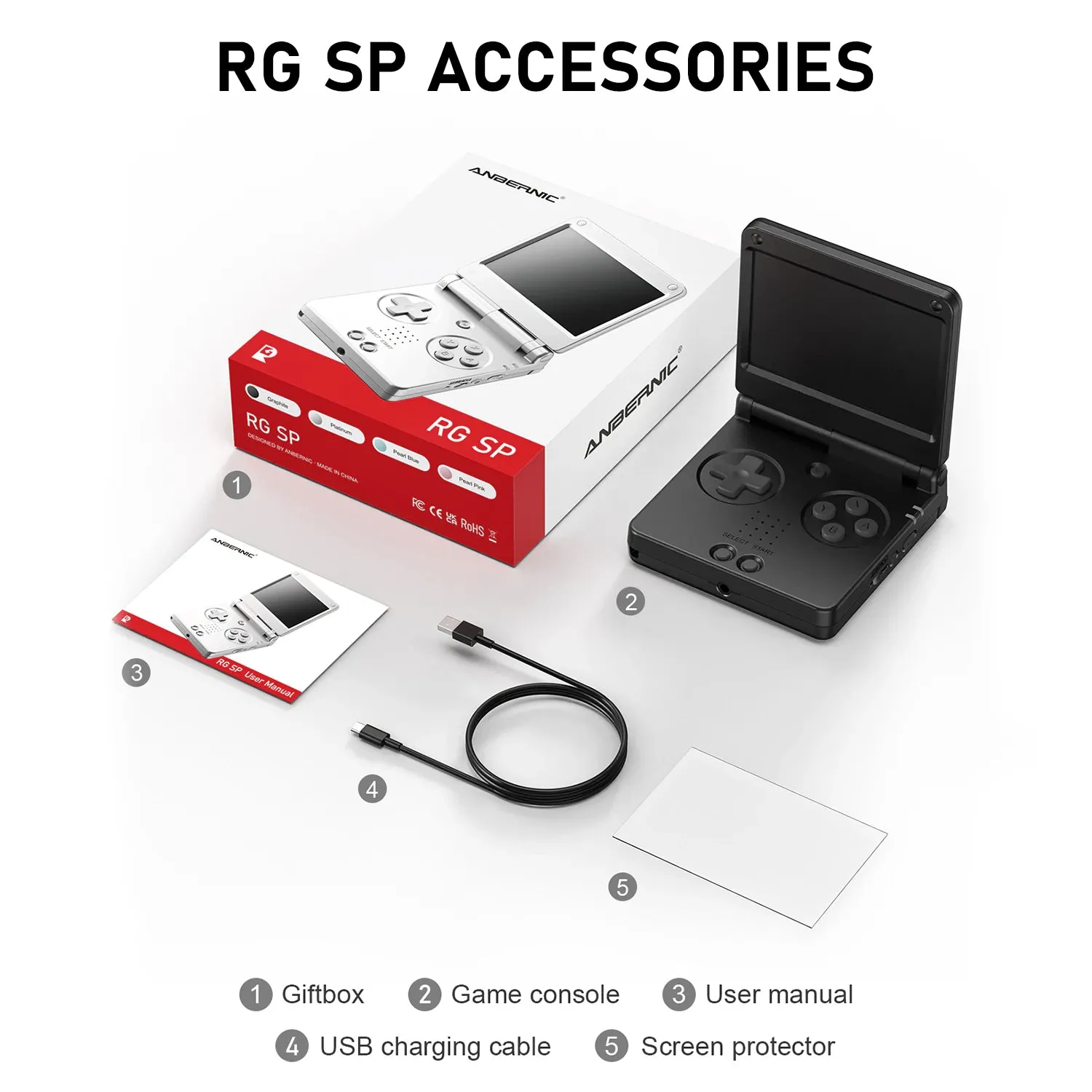 Anbernic RG SP consolă portabilă Linux clamshell