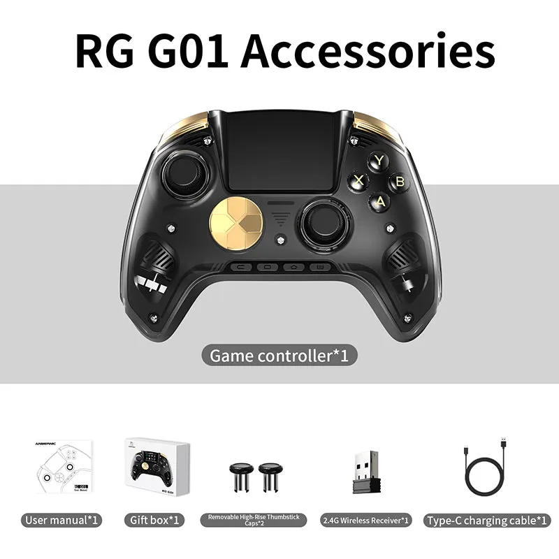Anbernic RG G01 gamepad wireless cu ecran IPS